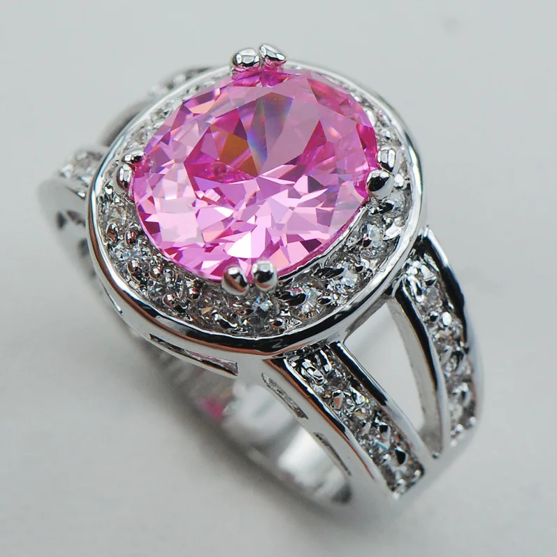 Buy Pink Crystal Zircon Fashion 925 Sterling Silver