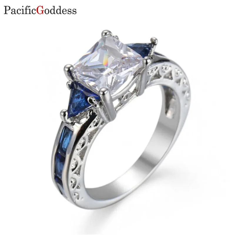 Pacificgoddess Роскошные Обручение кольца ювелирные изделия хороший обручальное