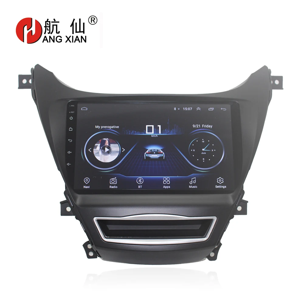 

HANG XIAN 9" Quadcore Android 8.1 Car radio for Hyundai Elantra 2012-2016 car dvd player GPS navigation car multimedia