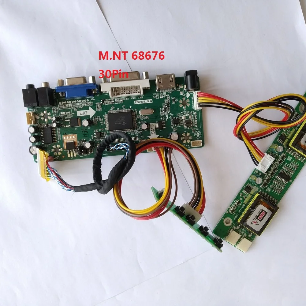 HDMI+DVI+VGA LCD Screen Controller Board NT68676 Kit for LP156WH1-TLB1