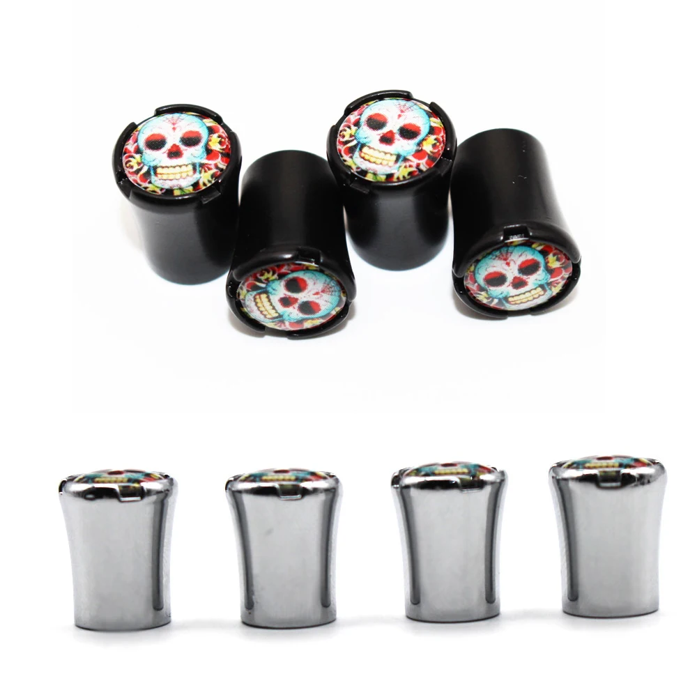 4 Pcs/Set Car Valve Caps Car Dust Caps Tire Wheel Stem Air