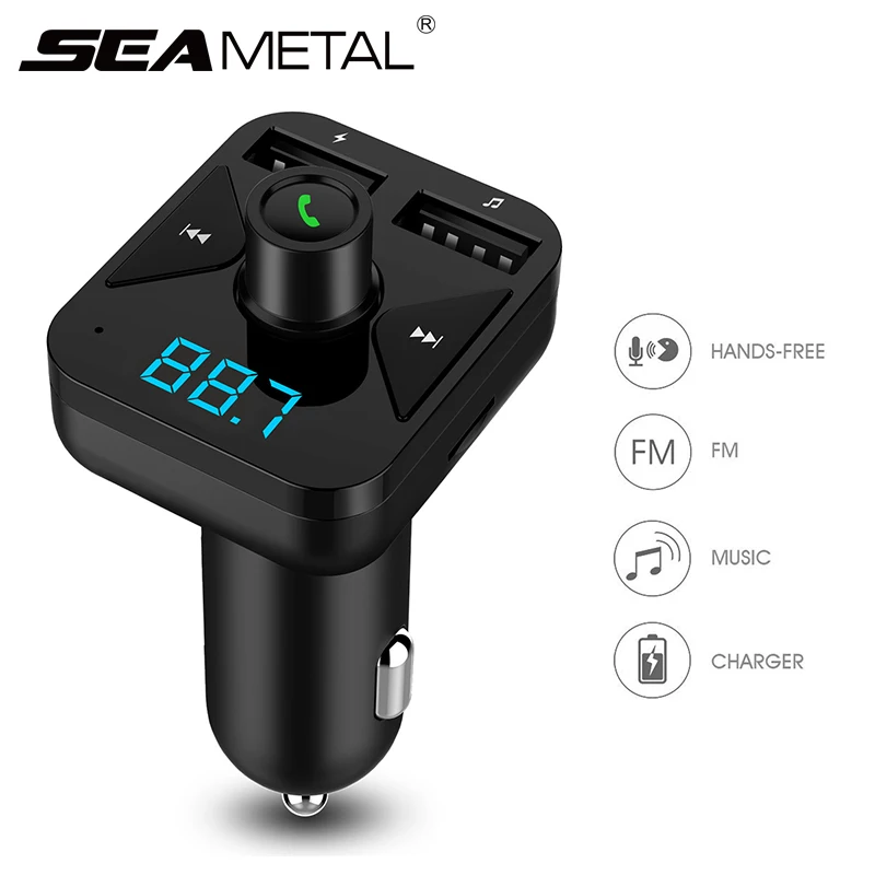 

Car MP3 Player USB Bluetooth FM Transmitter Cigarette Lighter Phone Handsfree Charger Radio Kit Wireless Dual Auto Accessories