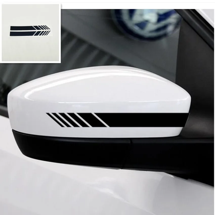 

2pcs Car Styling Rear View Mirror Stickers for mitsubishi outlander 3 opel volvo xc90 peugeot 308 daewoo nexia