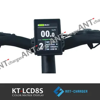 

E-bike 24V/36V/48V KT LCD8S Color Matrix Display Intelligent Meter Control Panel With 5 Pins Plug For KT Cont