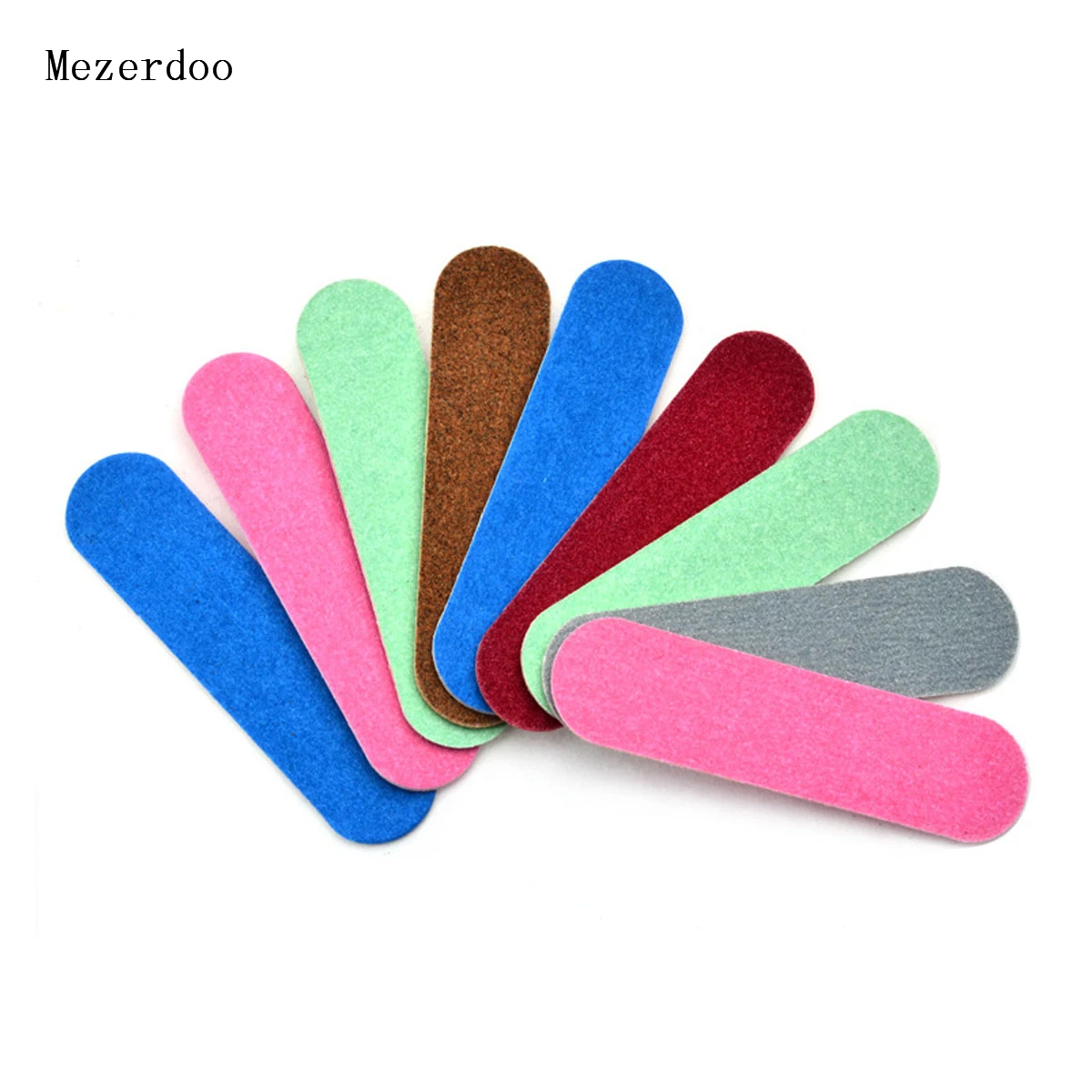 20Pcs Grinding Sanding Nail File Buffing Unique Colorful Stick Stone Nail File for Cuticle
