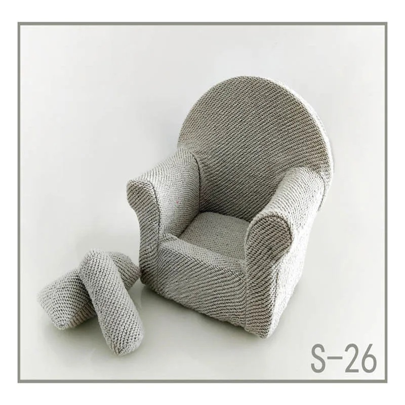 Ребенок позирует диван набор подушек украшение стула аксессуары для детской фотосъемки младенческой студии съемки реквизит новорожденного фотографии реквизит - Цвет: 26
