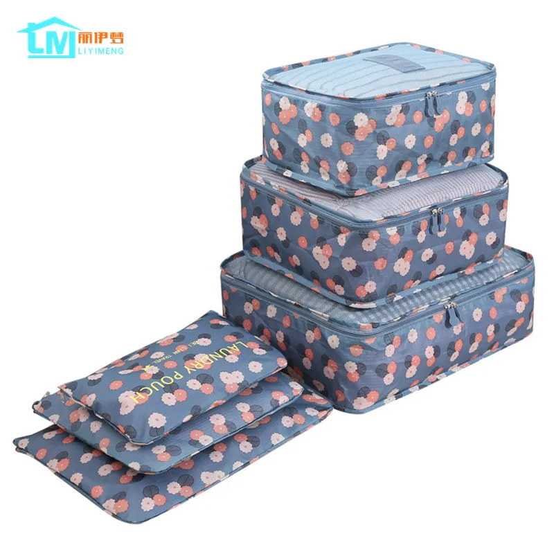 LIYIMENG 6Pcs/Set Travel Storage Bag Home Organizer Box For Clothes Tidy Pouch Suitcase Clothing Divider Container Outdoor Boxes LIYIMENG 6Pcs/Set Travel Storage Bag Home Organizer Box For Clothes Tidy Pouch Suitcase Clothing Divider Container Outdoor Boxes