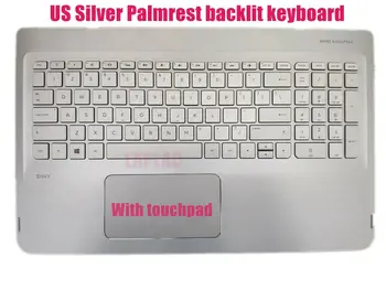 

US Silver Palmrest keyboard for HP ENVY x360 15-W series/M6-W series 807526-001