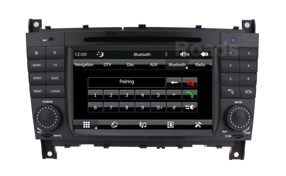 

Original UI Car DVD Player Radio for Mercedes/Benz W203 W219 C180 C200 C220 C300 C320 C350 CLK270 CLK240 with Canbus GPS BT