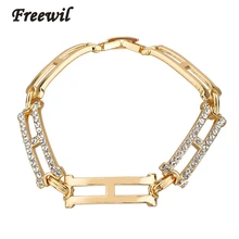 Ювелирные браслеты из золотой цепи и браслеты австрийский кристалл браслет свадебные украшения-браслеты SBR140292