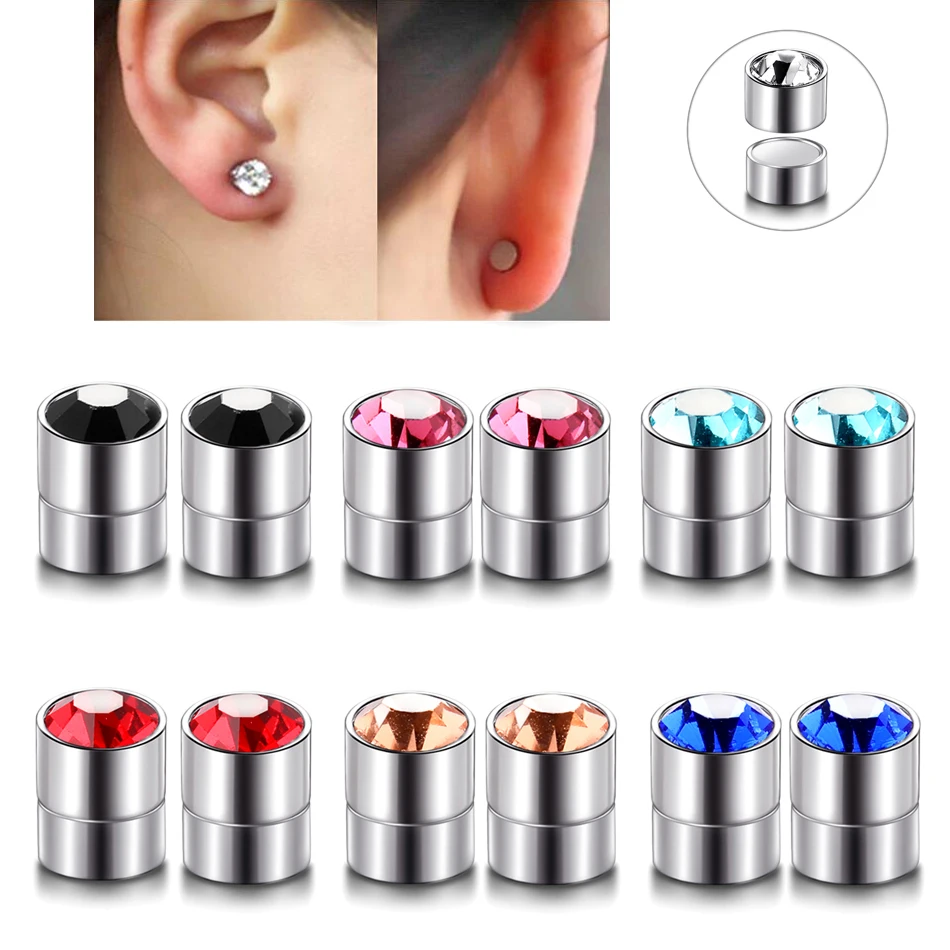 sko ledelse udmelding Fake Magnetic Piercing | Fake Piercing Magnet | Fake Earrings | Ear Stud  Set | Jewelry - Piercing Jewelry - Aliexpress