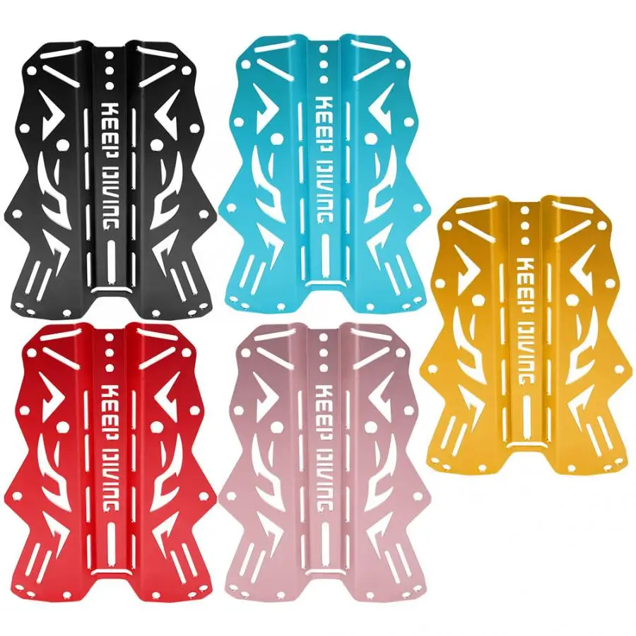 Blue HelloCreate Aluminum Alloy Harness Backplate Back Plate Support Bracket for Diving Underwater Blue HelloCreate Aluminum Alloy Harness Backplate Back Plate Support Bracket for Diving Underwater