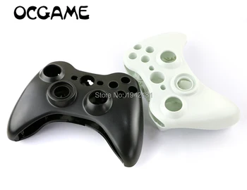 

OCGAME For Xbox360 Wired Controller Housing Shell Cross Button Whole Housing Cover Case for Xbox 360 Joystick Black And White