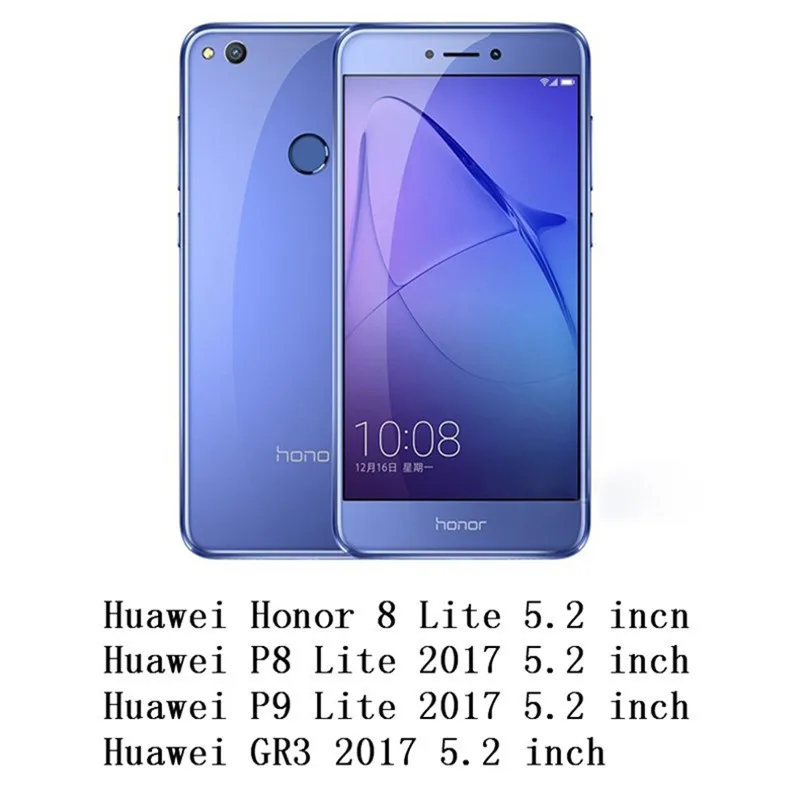 Для Huawei Honor 8 Lite чехол P9 P8 2017 TPU + PC ударопрочный с кольцом держателем для телефона
