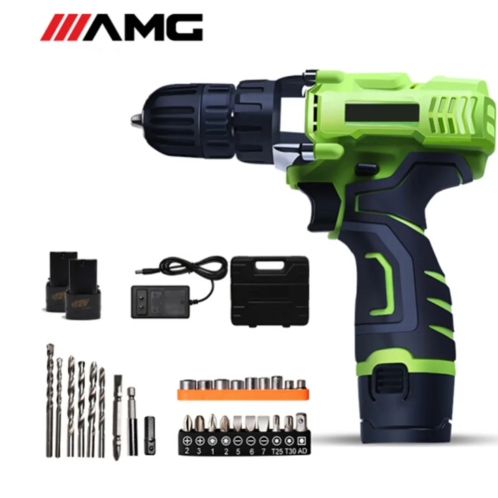 

12V Rechargeable Electric Power Tools Mini Drill Dremel Household Double Speed Cordless Screwdriver Electric Tools Battery Drill