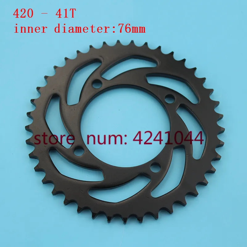 Motorcycle scooter drive gear 420 428 41T tooth 76mm rear chain sprocket For Dirt Pit Bike ATV Quad go Kart 50cc-160cc
