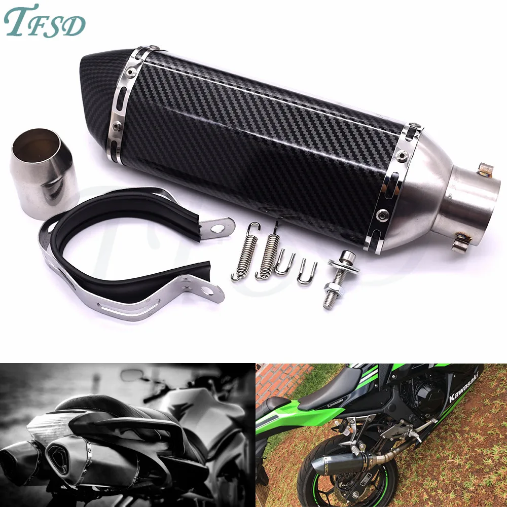 

36-51mm Universal Motorcycle Akrapovic Exhaust Modified Muffler Pipe For Suzuki GSXR600 GSXR750 GSX-R600 GSX-R750 GSXR1000