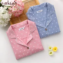 Хлопок размера плюс женские зимние пижамы с длинным рукавом с принтом осенние женские спортивные костюмы пижамы Femmes пижамный комплект одежда для сна Q52