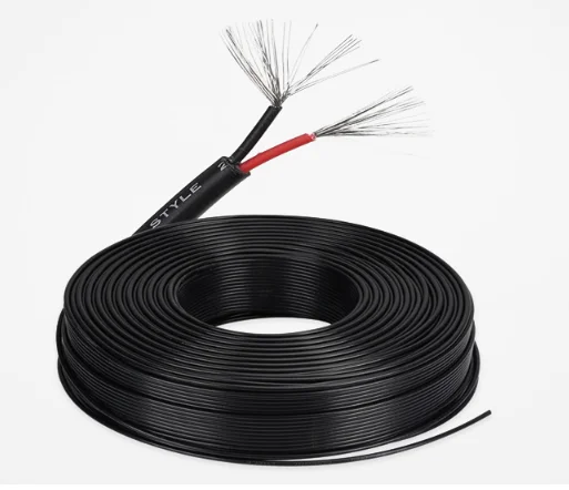 

2m 2c American-Standard Power Line UL 2464 18/20/22/24/26AWG 2 Core PVC Jacket Cable Audio Cable Signal Wire Black