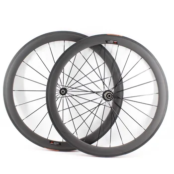 

New 700C 50mm clincher rim Road bike aero matt UD full carbon fibre bicycle wheelsets light 20.5 23 25mm width Free shipping