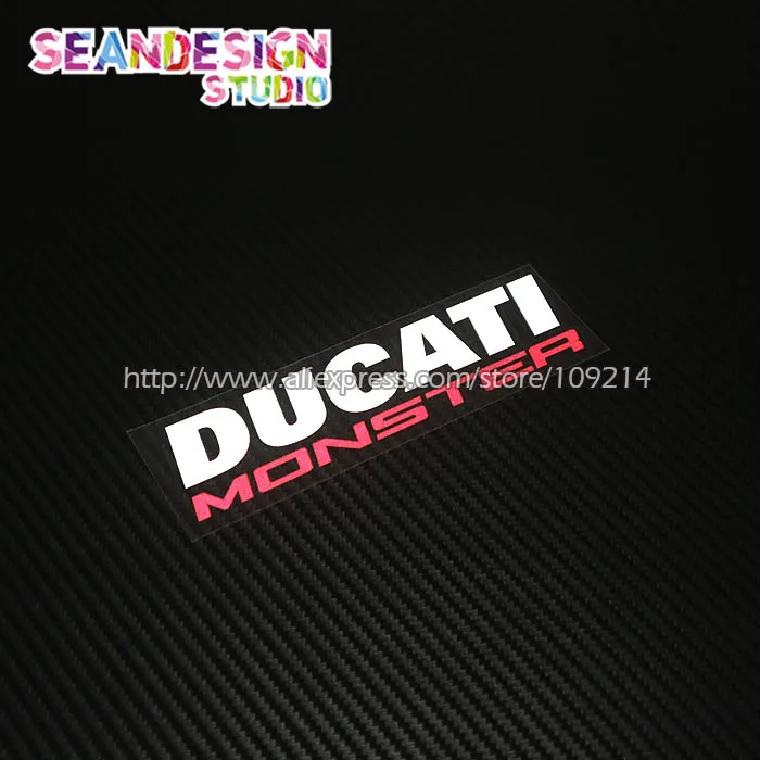

For Ducati Monster 695 696 795 796 821 1100 1200 Helmet Motorcycle moto bike Reflective Waterproof Sticker Decal 08