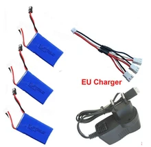 Free shipping H26D H26W battery RC Quadcopter Spare Parts 7 4V 1200mAh Battery with 3 in