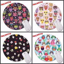 The Owl Mouse Pad PC Computer Laptop Gaming Mice Play Mat Mousepad For Middle Large Game Round Mousemat Four Styles