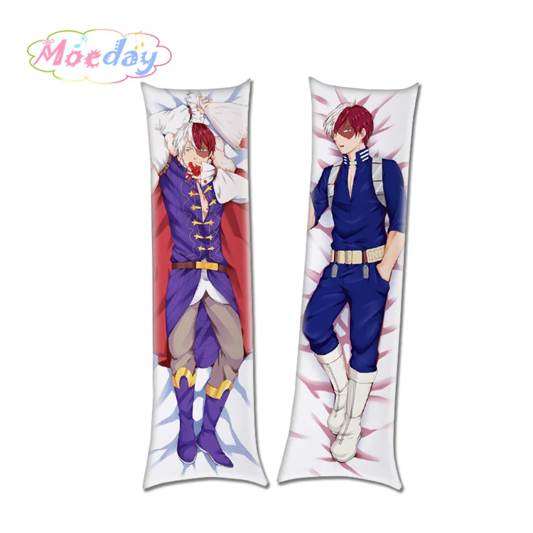 Мой герой Academy izku Midoriya Shoto Shota ластик голова все может Toshinori мужской Dakimakura наволочки - Цвет: Синий