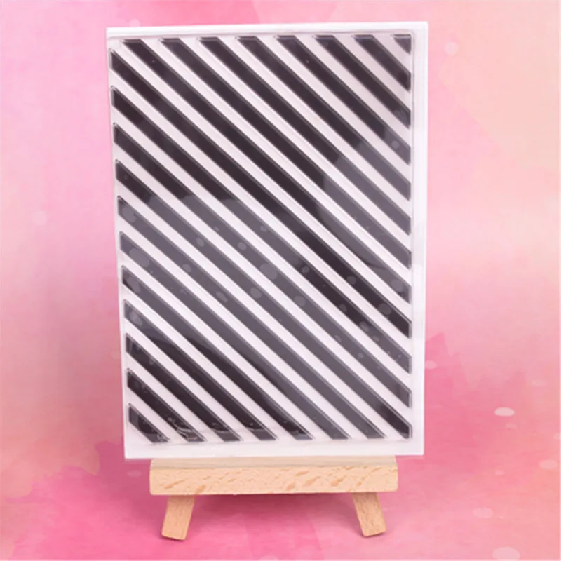 

Striped background Transparent Clear Stamps for DIY Scrapbooking/Card Making/Kids Christmas Fun Decoration Supplies