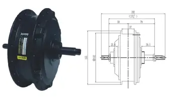 

24v36v48v 350w500w BLDC gear motor rear driven v brake/disc brake for electric bike 20inch-28inch MTB scooter conversion part