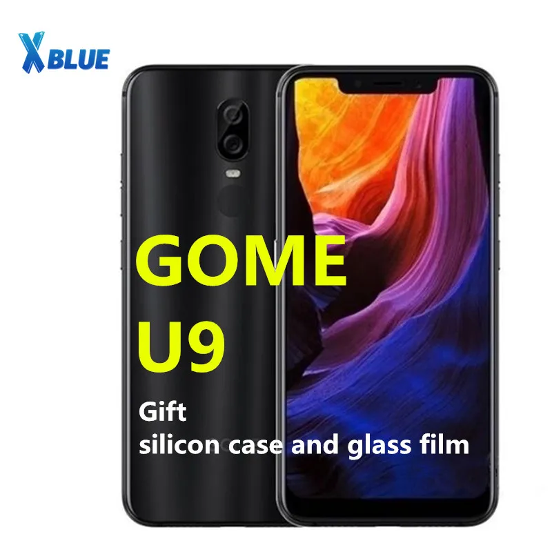 

GOME U9 6GB RAM 64GB ROM Smartphone 6.18inch Dual SIM Card MTK Helio P23 Voiceprint Fingerprint Face Recognition 16.0MP phone