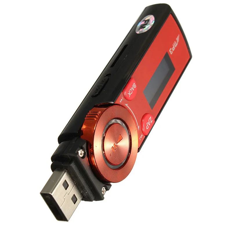 Lcd USB MP3-плеер fm-радиоприемник поддержка 16 Гб микро SD/TF карта с наушниками красный