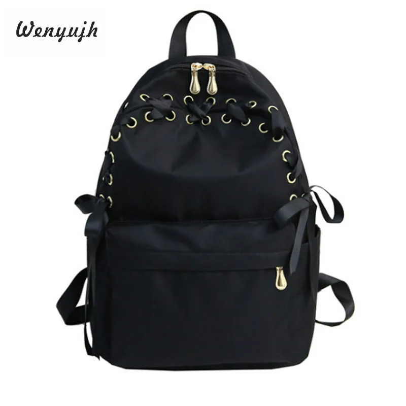 

WENYUJH Fresh Sweet Candy Color Pink Backpack Students Travel Shoulder Bag Pack Women Sweet Daily Backpack Girls School Bag