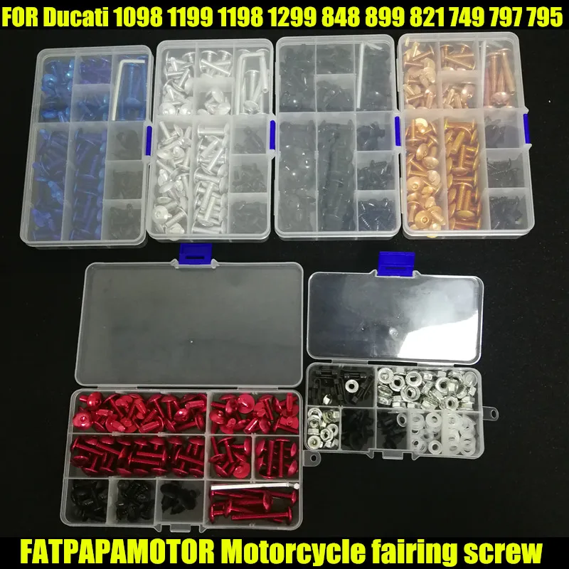 

Universal Motorcycle Fairing Bolts Screw Moto Spring Bolts For Ducati 1098 1199 1198 1299 848 899 821 749 797 795