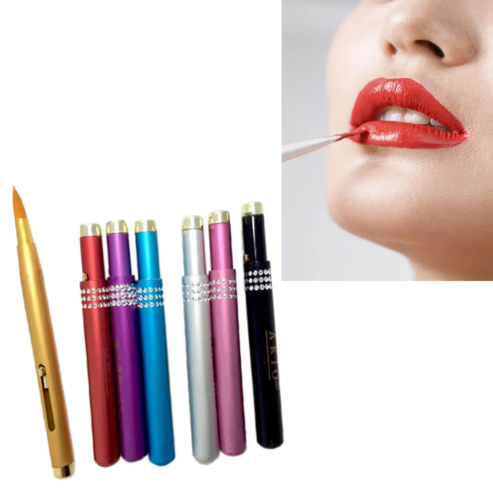 

Brush Cleaner Mat Washing Tools for Cosmetic Make up Brushes Aluminum Portable Flexible Lip Brush Tool 12.15