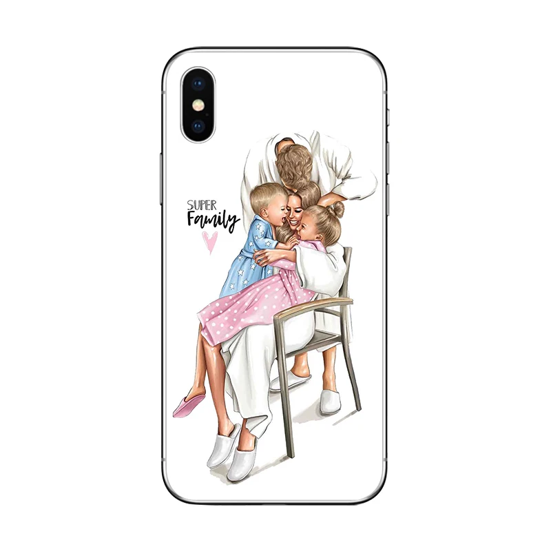 Чехол для телефона ciciber queen Super Mom Girls для iPhone 7 8 6 6s Plus X XR XS MAX 5 5S SE чехол для iPhone 11 Pro Max мягкий чехол из ТПУ - Цвет: Patterned 8