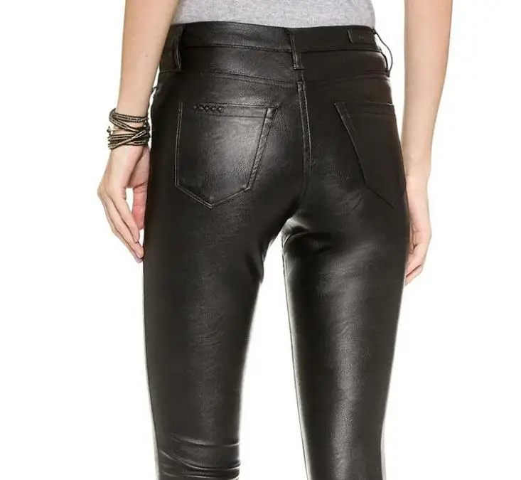 5 pocket leather pants