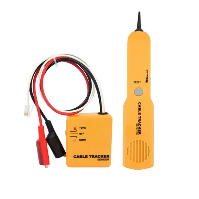 cable wire toner tracer tester kebidumei Handheld Telephone Cable Tracker Phone Wire Detector RJ11 Line Cord Tester Tool Kit Tone Tracer Receiver ethernet wire tester