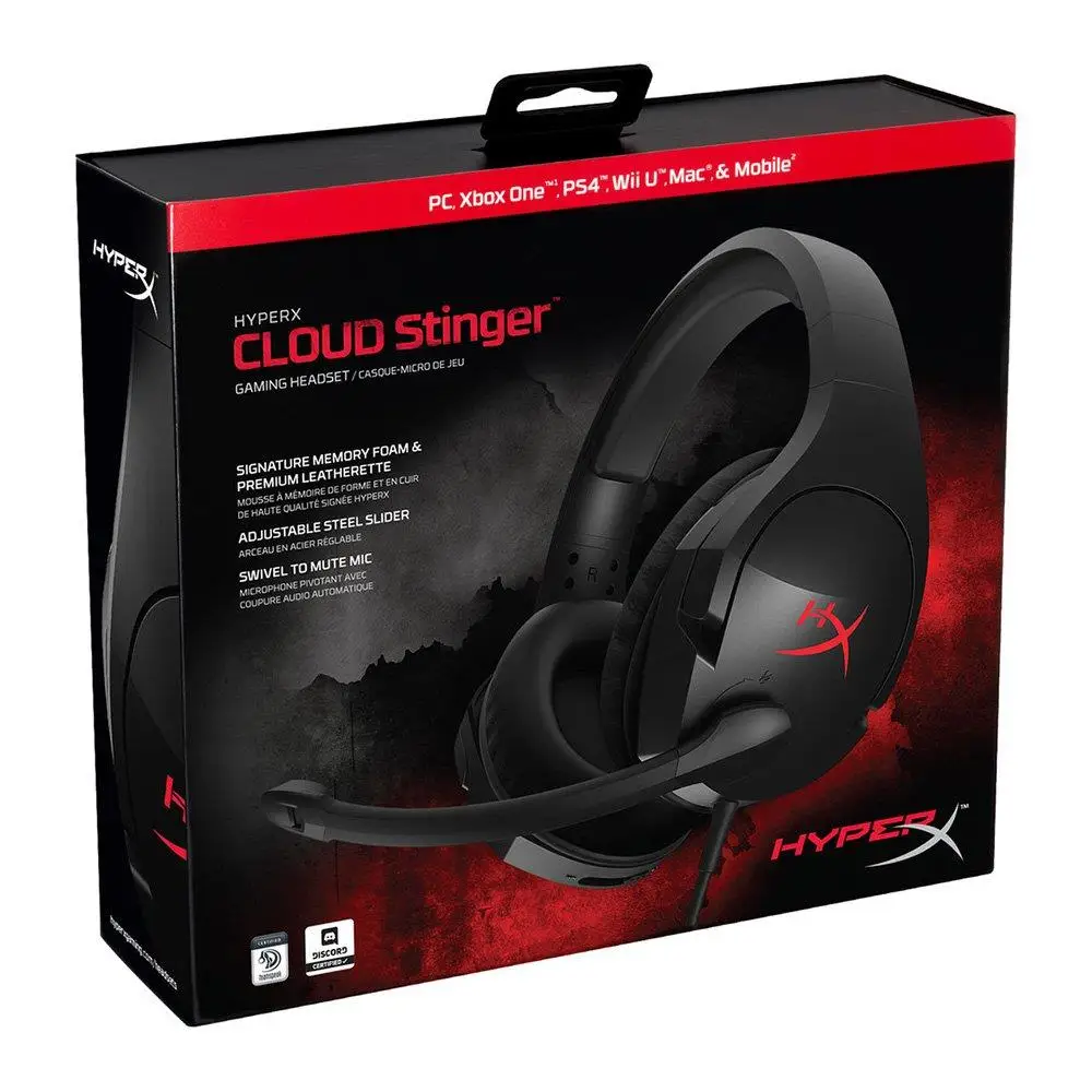 Kingston HyperX Cloud Stinger Auriculares наушники Steelseries игровая гарнитура с микрофоном для ПК PS4 Xbox Mobile