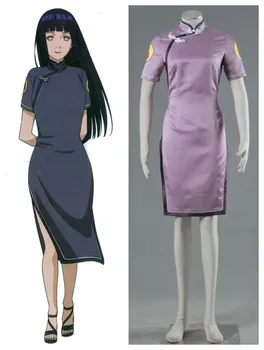 

NARUTO Hyuga Hinata cheongsam cosplay costume halloween