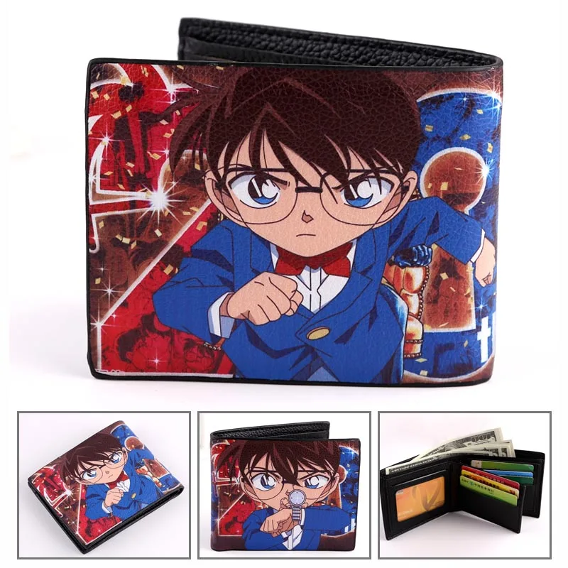 

Anime Detective Conan cosplay Male and female student campus cartoon fashion casual wallet birthday gift