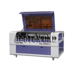 Низкая цена машина лазерный гравер co2 лазерной резки металла AKJ1390H-2
