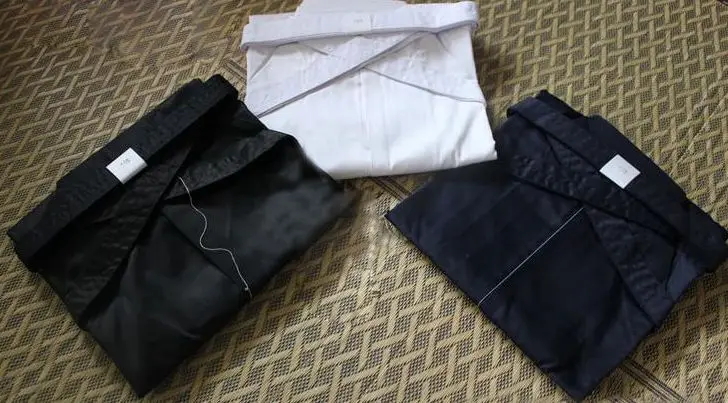 Blue Cotton Kendo Aikido Martial Arts Uniforms Laido Kimono Tops and pantskirt