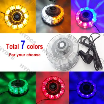 

Car 10 LED 30W Warning Emergency Roof Top Beacon Flashing Strobe Light 12V Red Blue Amber Green White