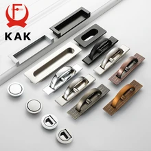 KAK Tatami скрытые дверные ручки из цинкового сплава утопленные флеш-Потяните покрытие напольный шкаф ручка черный бронзовый оборудование для обработки мебели