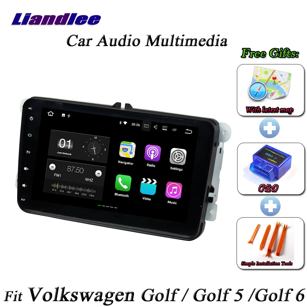 Cheap Liandlee Car Android System For Volkswagen Golf / Golf 5 / Golf 6 Radio DVD Player GPS Nav Navigation Touch Button Multimedia 0