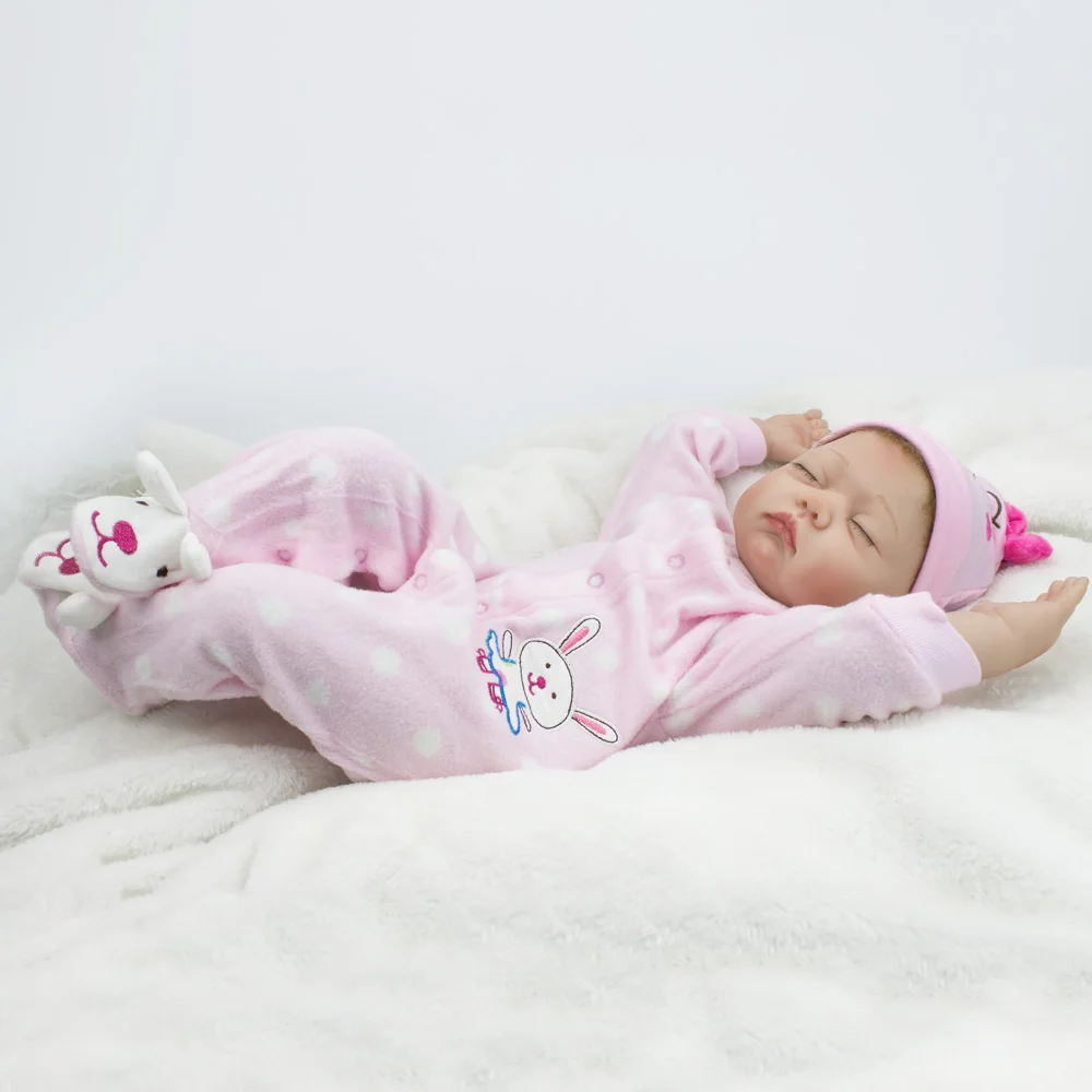 22 дюйма 55 см силиконовые куклы Reborn реалистичные Bebe спящие Младенцы игрушки для