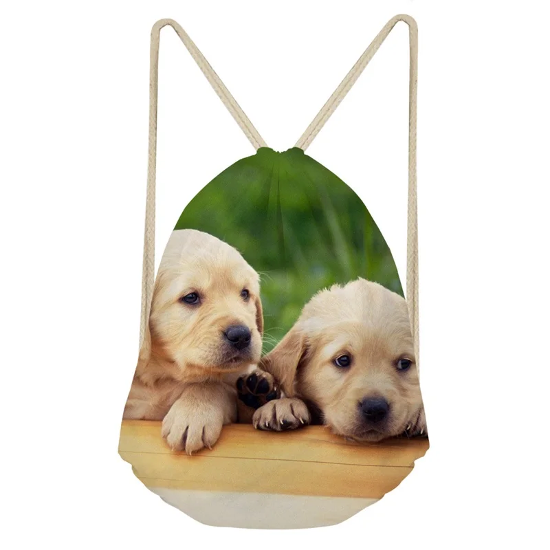 As Pictures ThiKin Kawaii Cat Pet напечатаны повседневные женские мешки с Кулиской 3D Собака женские и мужские рюкзаки Softback хранение студентов рюкзаки - Цвет: As Pictures