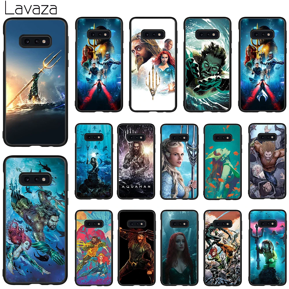 Мягкий чехол Lavaza Aquaman для Galaxy Note 8 9 S7 edge S8 S9 S10 Plus S10e M10 20 30 |