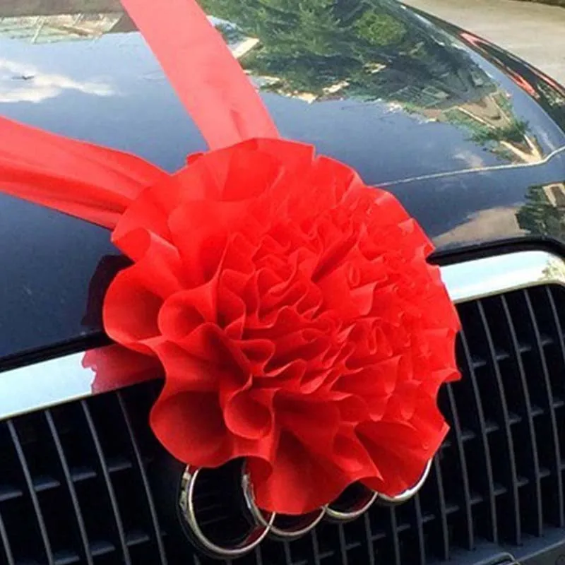 Для свадьбы Искусственные цветы украшение автомобиля Сделай Сам Шелковый цветок день Святого Валентина поддельные цветы наборы свадебные венки вечерние украшения